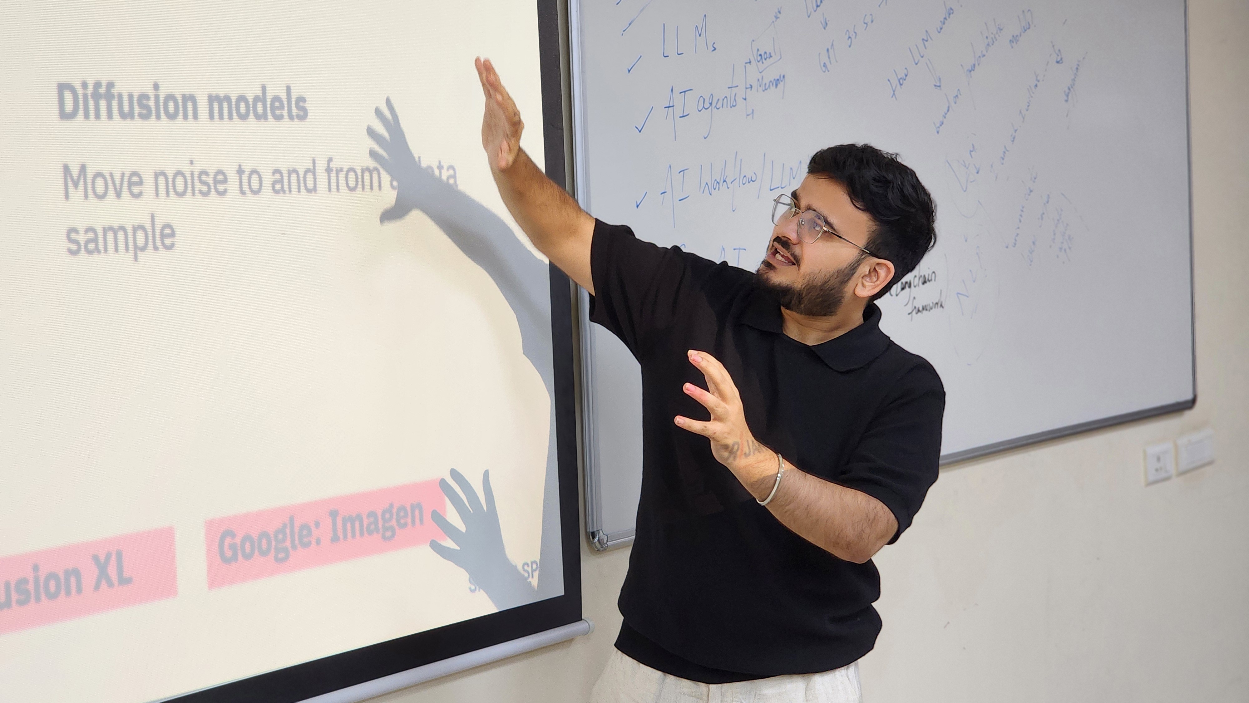 Srijan speaking