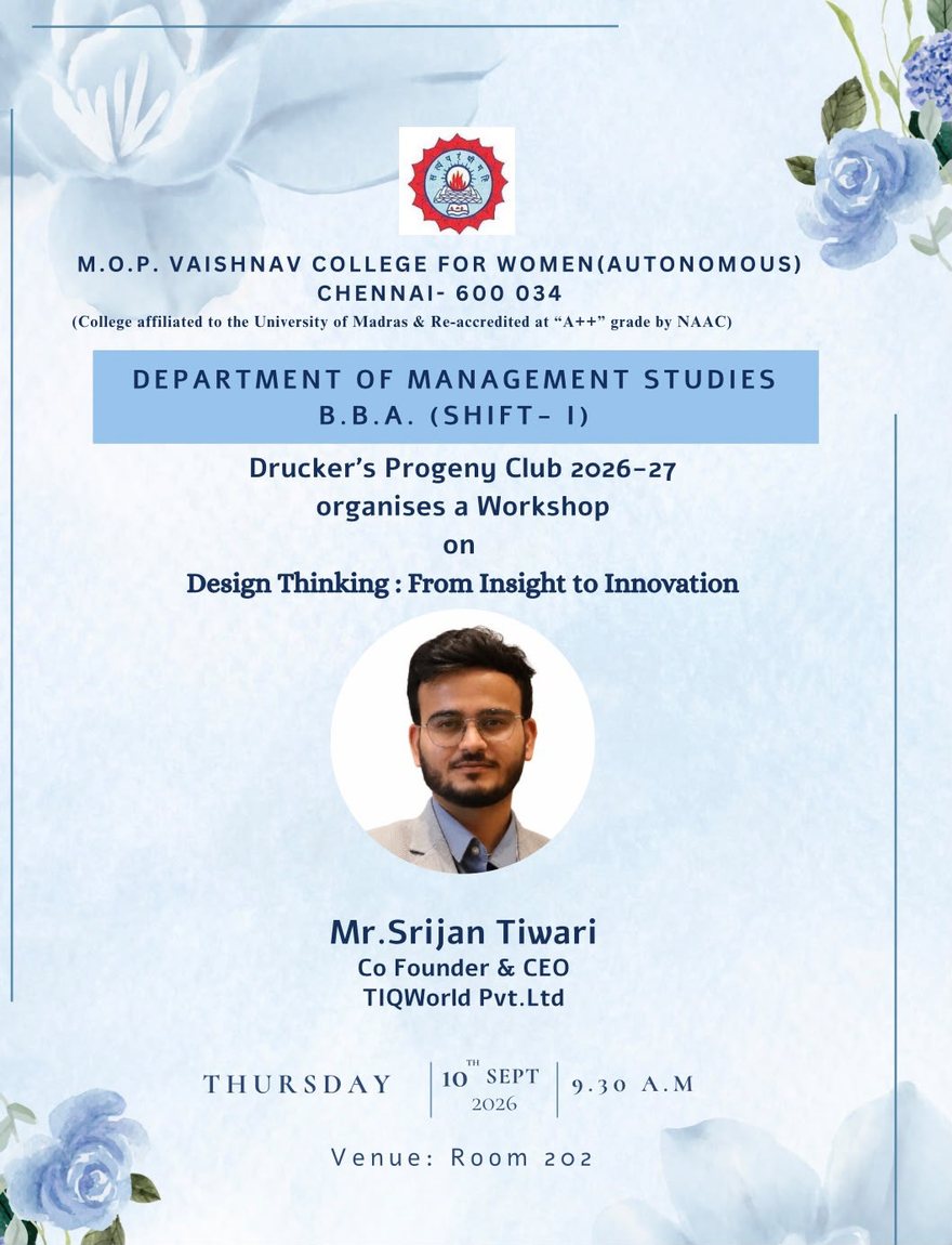 Design Thinking from Insight to Innovation workshop poster